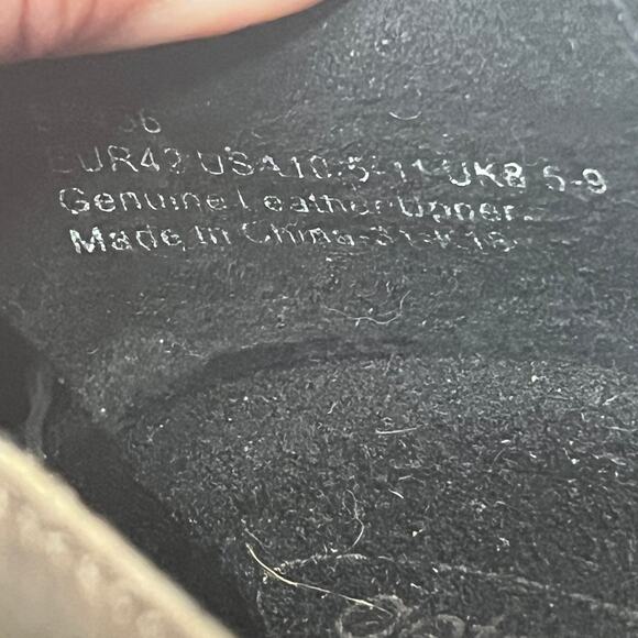 Aetrex Shoes Mary Janes Brown Gray Leather Braided Strap Comfort Casual 10.5/42 - Picture 7 of 8